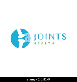 negative space circle with joints logo design, vector graphic symbol icon illustration creative idea Stock Vector
