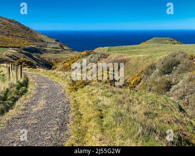 st johns graveyard gardenstown aberdeenshire scotland. Stock Photo