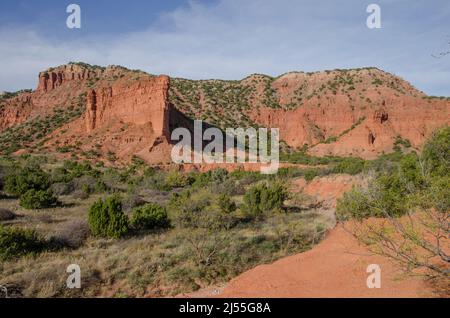 Rock formations at Caprock Canyons State Park in Texas. Stock Photo