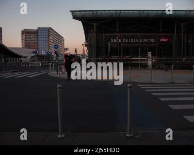 Gare de Lille Europe, Lille, France Stock Photo