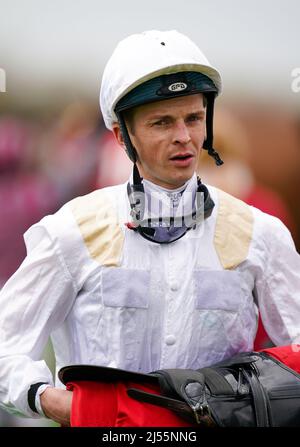Jockey David Probert at Epsom Downs Racecourse. Picture date: Friday ...