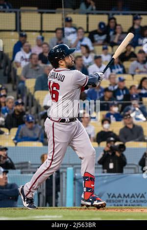 Denver CO, USA. 9th Apr, 2022. Los Angeles catcher Austin Barnes(15) in  action during the game with Los Angels Dodgers and Colorado Rockies held at  Coors Field in Denver Co. David Seelig/Cal