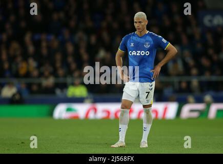 Goodison Park, Liverpool, UK. 20th Apr, 2022. Premier League football, Everton versus Leicester; Richarlison of Everton Credit: Action Plus Sports/Alamy Live News Stock Photo