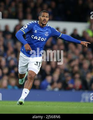 Goodison Park, Liverpool, UK. 20th Apr, 2022. Premier League football, Everton versus Leicester; Allan of Everton Credit: Action Plus Sports/Alamy Live News Stock Photo