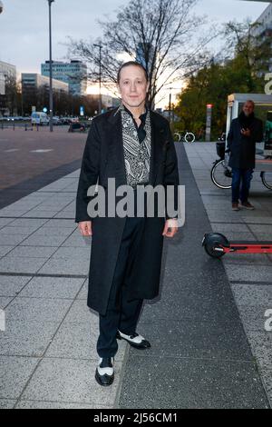 Berlin, Germany. 20th Apr, 2022. Timo Jacobs comes to the opening of the film festival 'achtung berlin'. The festival opens with the documentary 'Als Susan Sontag im Publikum saß' at Kino International. Credit: Gerald Matzka/dpa/Alamy Live News Stock Photo