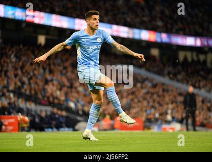 City Stadium, Manchester, UK. 20th Apr, 2022. Premier League football, Manchester City versus Brighton and Hove Albion; Joao Cancelo of Manchester City Credit: Action Plus Sports/Alamy Live News