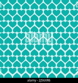Seamless blue heart background Pattern Stock Vector