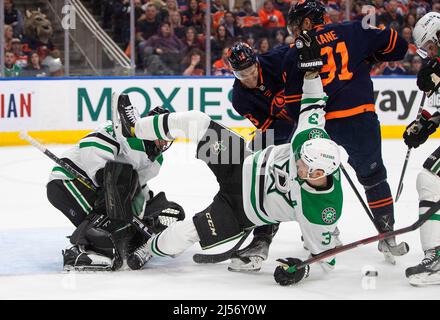 Dallas Stars goaltender Scott Wedgewood defends against a shot by Tampa Bay  Lightning right wing Nikita Kucherov (86) that bounced off the post in the  third period of an NHL hockey game