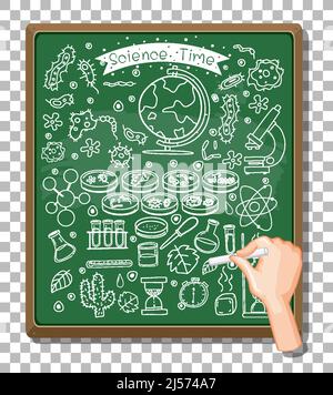 Hand drawn doodle of sciene icons illustration Stock Vector