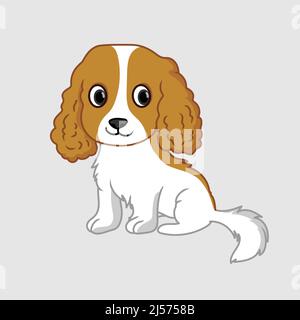 Cavalier King Charles Spaniel vector Stock Vector