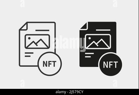 nft label glyph icon vector illustration Stock Vector Image & Art - Alamy