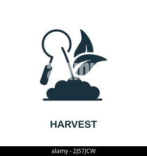 Harvest icon. Monochrome simple Harvest icon for templates, web design and infographics Stock Vector