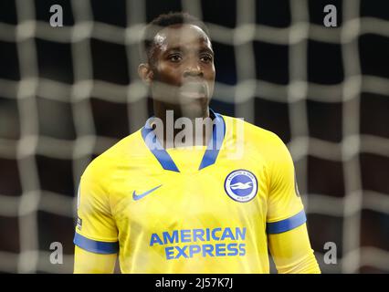 Manchester, England, 20th April 2022. Danny Welbeck of Brighton during the Premier League match at the Etihad Stadium, Manchester. Picture credit should read: Darren Staples / Sportimage Stock Photo