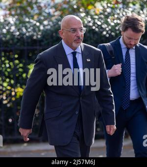 London, England, UK. 21st Apr, 2022. Secretary of State for Education NADHIM ZAHAWI is seen during morning media round in Westminster. (Credit Image: © Tayfun Salci/ZUMA Press Wire) Stock Photo