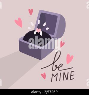 Engagement ring Stock Vector