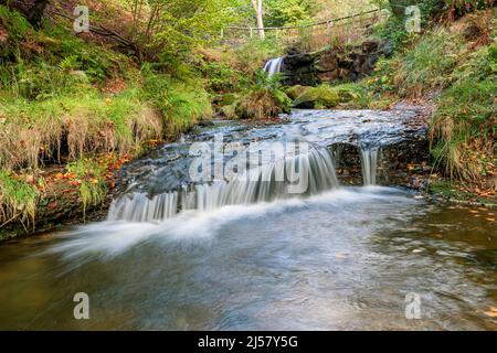 Blow Gill waterfall near Osmotherley on the North York Moors Stock Photo