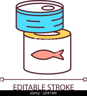 Food preserves RGB color icon Stock Vector