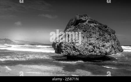 Beach front near Bathsheba St Joseph Barbados. Stock Photo