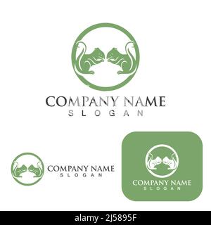 Squirrel  Logo  and Symbol Template vector Stock Vector