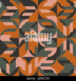 Abstract pattern graphics design inspired by postmodern aesthetics arts made with bold geometric shapes and abstract figures for poster, cover, art, p Stock Vector