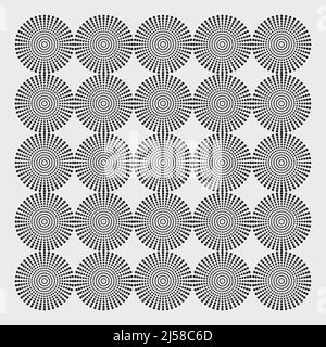 Minimal Art inspired vector pattern artwork made with abstract geometry shapes and elements. Geometric design graphics for poster, cover, art, present Stock Vector