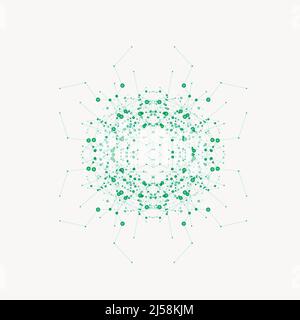 Abstract bright simple technology vector background. Connection structure Stock Vector