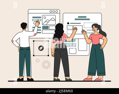Web designer concept Stock Vector