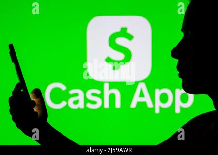 In this photo illustration a Cash App seen displayed on a smartphone ...