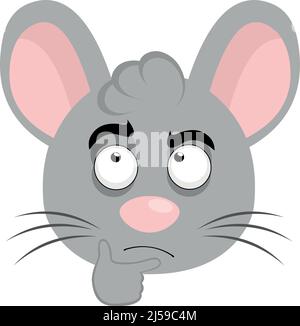 A cartoon rat with a confused expression Stock Vector Image & Art - Alamy