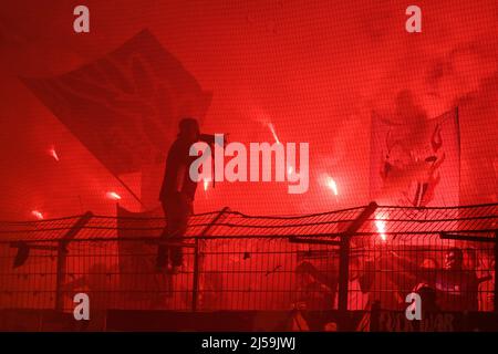 Lugano, Switzerland. 21st Apr, 2022. Ardon Jashari (#30 FC Luzern) during  the Swiss Cup semifinal match between FC Lugano and FC Luzern at Cornaredo  Stadium in Lugano, Switzerland Cristiano Mazzi/SPP Credit: SPP