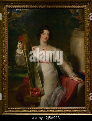 Sir Thomas Lawrence (1769-1830). English painter. Portrait of Lady Elizabeth Conyngham (1799-1839), 1824. Calouste Gulbenkian Museum. Lisbon. Portugal. Author: Sir Thomas Lawrence (1769-1830). British artist. Stock Photo