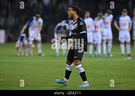 Lugano, Switzerland. 21st Apr, 2022. Ardon Jashari (#30 FC Luzern) during  the Swiss Cup semifinal match between FC Lugano and FC Luzern at Cornaredo  Stadium in Lugano, Switzerland Cristiano Mazzi/SPP Credit: SPP