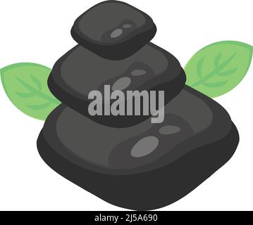 Isolated stack of spa stones icon Vector Stock Vector