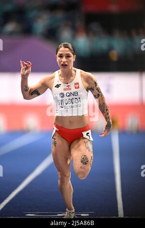 Ewa Swoboda participating in the Belgrade 2022 World Indoor