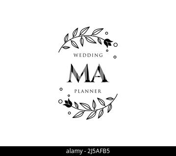 MM Initials Letter Wedding Monogram Logos Template, Hand Drawn Modern  Minimalistic and Floral Templates for Invitation Cards, Save Stock Vector -  Illustration of letter, pack: 255042408