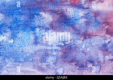 blue and violet colors painted background texture Stock Photo