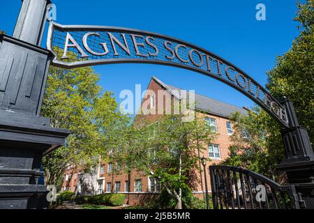 Campus entrance arch at Agnes Scott College a private women s