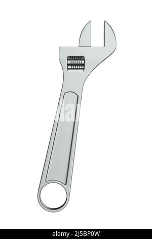 roller wrench on white background. Isolated 3D illustration Stock Photo