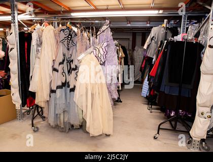 Theatrical Costume Storage Warehouse, Royal Opera House, Purfleet, Essex © Clarissa Debenham / Alamy Stock Photo