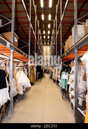 Theatrical Costume Storage Warehouse, Royal Opera House, Purfleet, Essex © Clarissa Debenham / Alamy Stock Photo