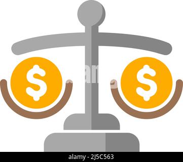 Money balance vector icon illustration Stock Vector