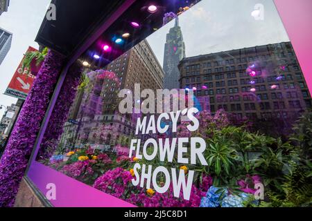 The Macy's Spring Flower Show 2022, Midtown Manhattan New York City, USA Stock Photo