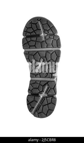 Sole of the beautiful modern sneakers on a white Stock Photo