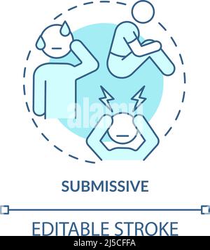 Submissive concept icon Stock Vector Image & Art - Alamy