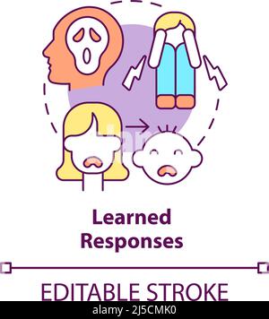 Learned responses concept icon Stock Vector
