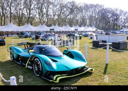 Aston Martin Valkyrie Hypercar at Salon Prive London at The Royal Hospital Chelsea 2022 Stock Photo