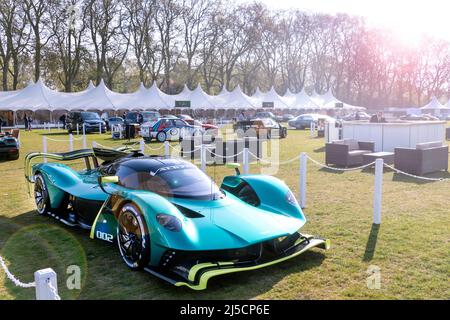 Aston Martin Valkyrie Hypercar at Salon Prive London at The Royal Hospital Chelsea 2022 Stock Photo