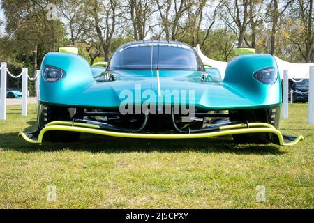 Aston Martin Valkyrie Hypercar at Salon Prive London at The Royal Hospital Chelsea 2022 Stock Photo