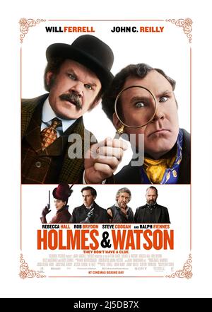 Holmes & Watson Year : 2018 USA Director : Etan Cohen John C. Reilly, Will Ferrell English poster Stock Photo