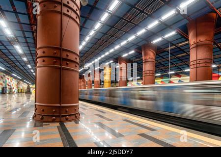 U-Bahnhof Olaias,Lissabon, Lisboa, Portugal, Europa Stock Photo